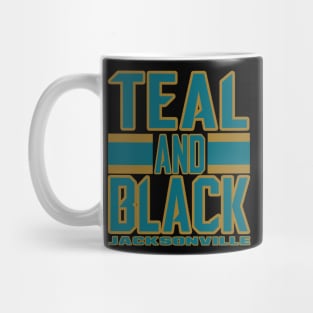 Jacksonville LYFE Teal and Black True Football Colors! Mug